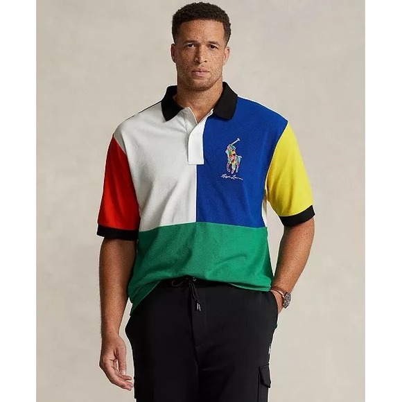 Polo Ralph Lauren size XLT men's big & tall colorblocked polo‎ shirt